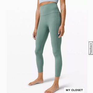 Lululemon Align leggings - tidewater teal with pockets